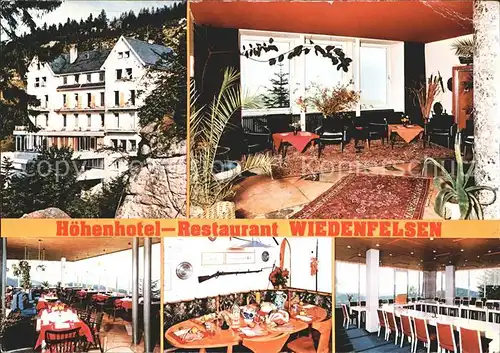 Sand Buehl Hoehenhotel Restaurant Wiedenfelsen Kat. Buehl