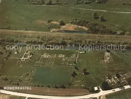 Eining Roemerkastell Abusina Fliegeraufnahme Kat. Neustadt a.d.Donau