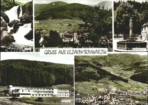 Elzach Sanatorium Nikolaus Brunnen Elzfaelle Kat. Elzach