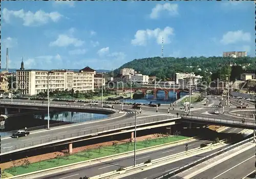 Saarbruecken Stadtautobahn Kat. Saarbruecken