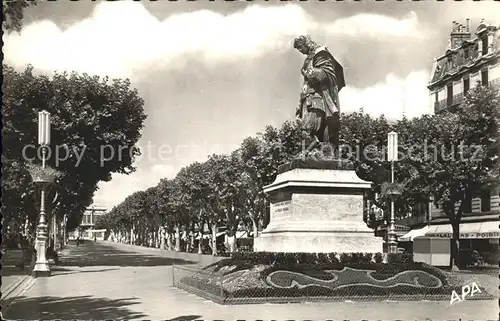 Beziers Statue Paul Riquet et les Allees Kat. Beziers