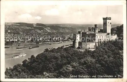 Stolzenfels Schloss und Oberlahnstein Kat. Koblenz Rhein