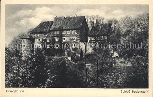 Worbis Schloss Bodenstein Ohmgebirge Kat. Leinefelde Worbis
