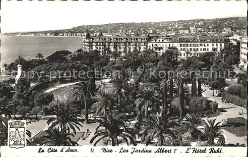 Nice Alpes Maritimes Les Jardin Albert Hotel Ruhl Cote d Azur Kat. Nice