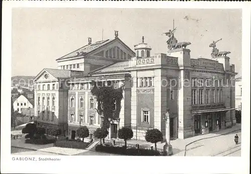 Gablonz Neisse Tschechien Stadttheater Jahrweiser Schoenes Sudetenland Kat. Jablonec nad nisou