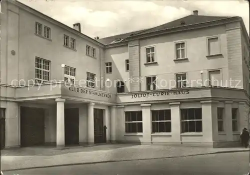 Riesa Sachsen Klubhaus der Stahlwerker Joliot Curie Haus Kat. Riesa