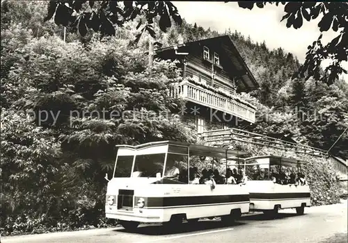 Schwarzburg Thueringer Wald Schwarzaexpress am Schweizerhaus Kat. Schwarzburg