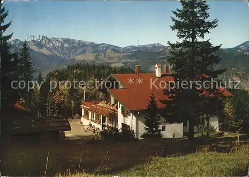 Reit Winkl Alpengasthof Pension Hindenburghuette Alpenpanorama Kat. Reit im Winkl