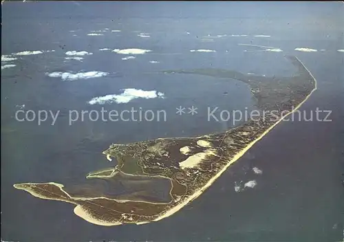 Insel Sylt Fliegeraufnahme aus 5000 Meter Hoehe Kat. Westerland