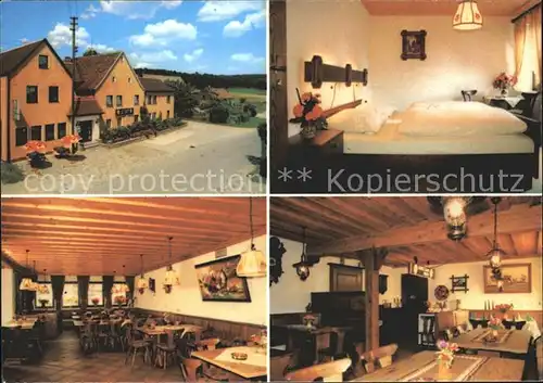 Obernzenn Gasthaus Loewen Doppelzimmer Restaurant Kat. Obernzenn