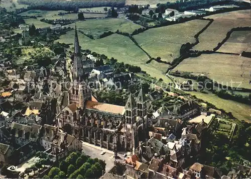 Autun Cathedrale Saint Lazare XII siecle vue aerienne Kat. Autun