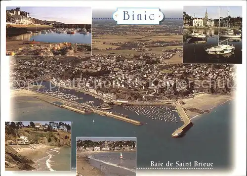 Binic Cotes d Armor Vue aerienne Port Plage Collection Bretagne Pittoresque Kat. Binic