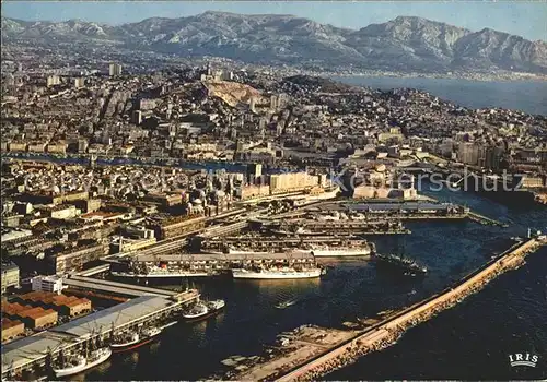Marseille Bassin de la Joliette Notre Dame de la Garde Corniche vue aerienne Kat. Marseille