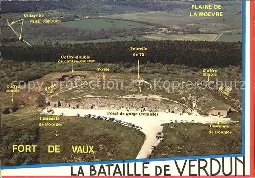 Verdun Meuse Bataille de Verdun Fort de Vaux Schlacht von Verdun Festung Vaux Kat. Verdun