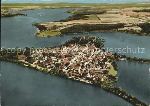 Ratzeburg Inselstadt Naturpark Lauenburgische Seen Fliegeraufnahme Kat. Ratzeburg