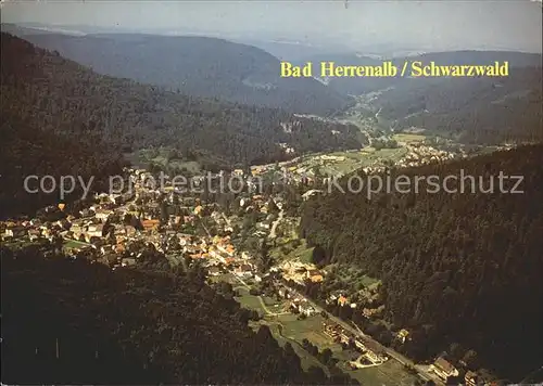Bad Herrenalb Kurort Schwarzwald Fliegeraufnahme Kat. Bad Herrenalb