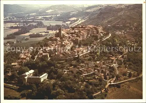 Cordes sur Ciel Piton Moyennageux vue aerienne Kat. Cordes sur Ciel