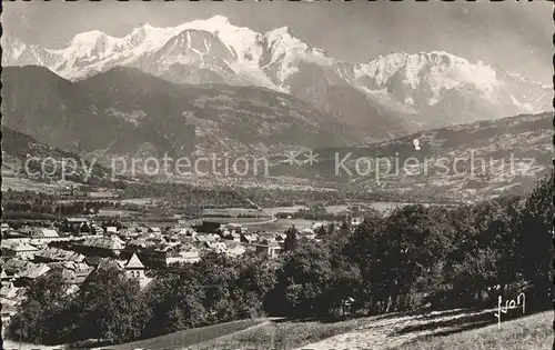 Sallanches mit Mont Blanc Kat. Sallanches