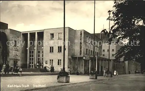 Karl Marx Stadt Stadtbad Kat. Chemnitz