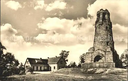 Netzschkau Aussichtsturm mit Kuhbergbaude Kat. Netzschkau