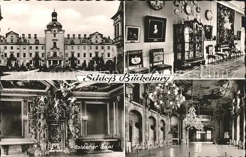 Bueckeburg Schloss Gobelinsaal Goldener  und Festsaal Kat. Bueckeburg