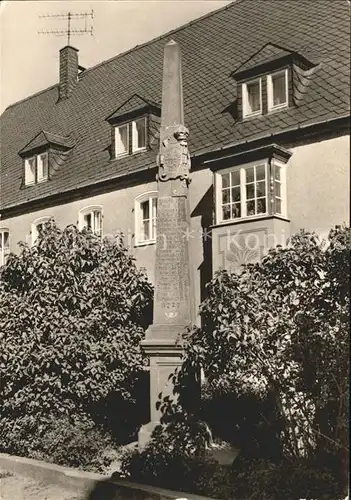 Marienberg Erzgebirge Postmeilensaeule Kat. Marienberg