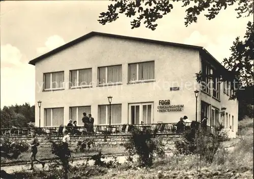 Fischbach Eisenach FDGB Erholungsheim Parkterrasse Kat. Eisenach