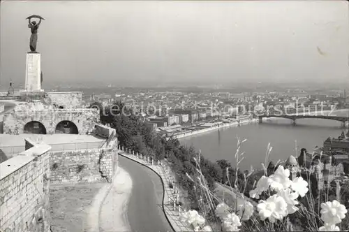 Budapest Blick mit Citadelle Kat. Budapest