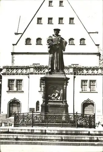 Eisleben Lutherdenkmal und Rathaus Kat. Eisleben