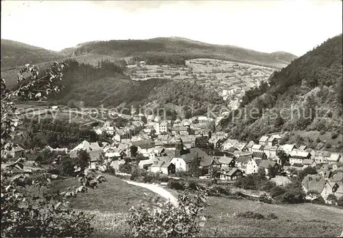 Pappenheim Thueringen Blick vom Roeder Kat. Floh Seligenthal