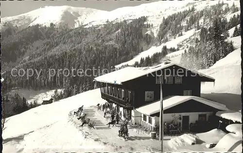 Zell See Berghaus Sonnenterrasse Wintersportplatz Alpen Kat. Zell am See