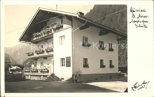 Mayrhofen Zillertal Gaestehaus Moser Kat. Mayrhofen