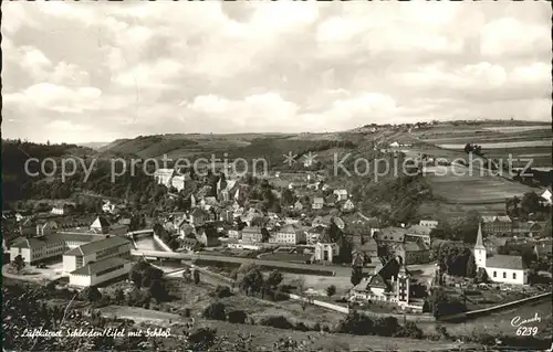 Schleiden Eifel Gesamtansicht mit Schloss Luftkurort Kat. Schleiden