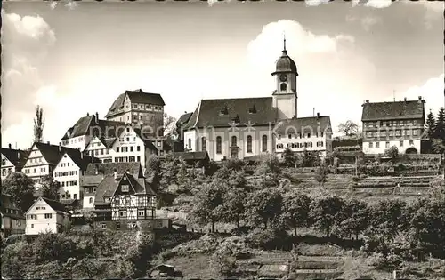 Altensteig Schwarzwald Ortsansicht mit Kirche Schwarzwald / Altensteig /Calw LKR