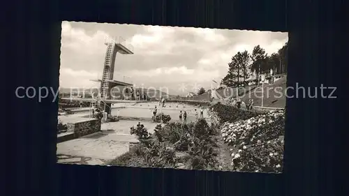 Bad Kissingen Terrassen Schwimmbad Sprungturm Kat. Bad Kissingen