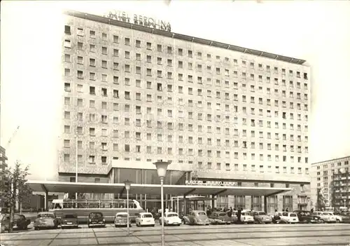 Berlin Hotel Berolina Hauptstadt der DDR Kat. Berlin