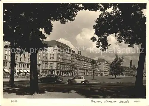 Dresden Altmarkt Westseite Kat. Dresden Elbe