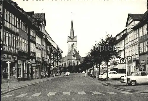 Duderstadt Marktstrasse mit St Servatius Kirche 1000jaehrige Stadt Kat. Duderstadt