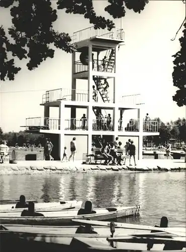 Grossschoenau Irschenberg Waldstrandbad Sprungturm Schwimmbad Handbzug Kat. Irschenberg