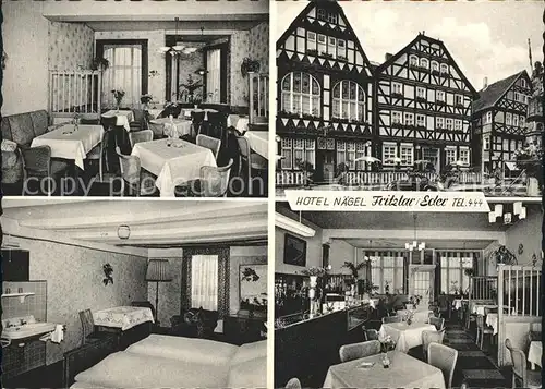 Fritzlar Hotel Naegel Restaurant Fachwerkhaus Kat. Fritzlar