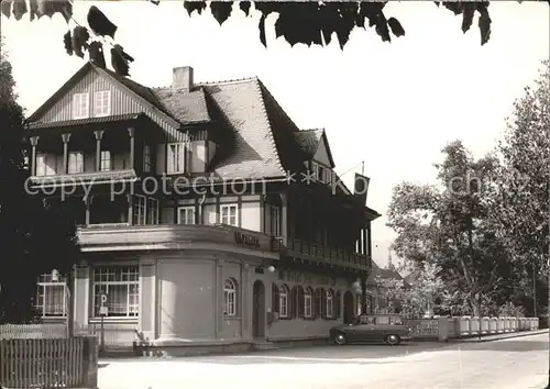 Sitzendorf Thueringen HO Hotel Zur Linde Kat. Sitzendorf Schwarzatal