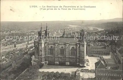 Lyon France Basilique de Fourviere Confluent Kat. Lyon