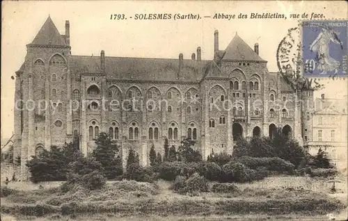 Solesmes Sarthe Abbaye des Benedictins Kat. Solesmes