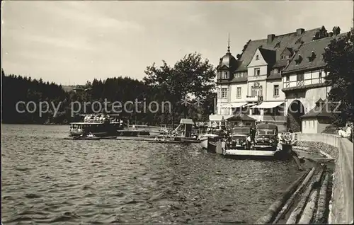 Saalburg Saale Am Stausee der Beiloch Saaletalsperre Kat. Saalburg Ebersdorf