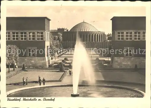 Duesseldorf Rheinhalle mit Ehrenhof Kat. Duesseldorf