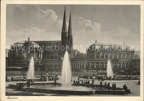 Dresden Wasserspiele Kat. Dresden Elbe