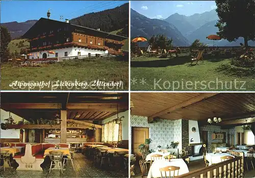 Uttendorf Salzburg Alpengasthof Liebenberg Kat. Uttendorf