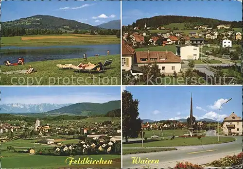 Feldkirchen Kaernten Flatschachersee Waiern Verkehrsspinne Kat. Feldkirchen in Kaernten