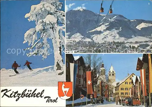 Kitzbuehel Tirol Seilbahn Hauptstrasse Hahnenkamm Kat. Kitzbuehel