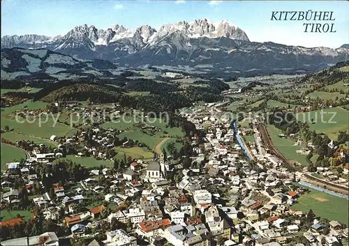 Kitzbuehel Tirol Fliegeraufnahme Kaisergebirge Kat. Kitzbuehel